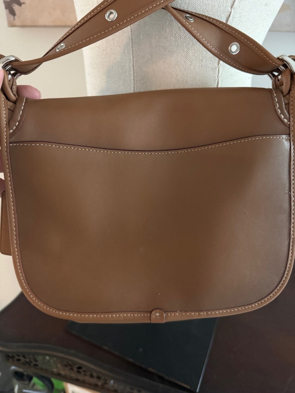 COACH Saddle Bag with Embellished Butterfly - Picture 6 of 9